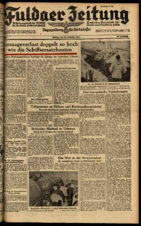Ausgabe vom Montag, den 14. Dezember 1942.