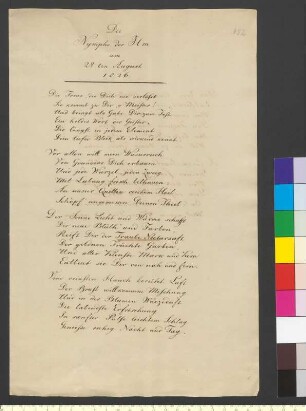 Brief von Riemer, Friedrich Wilhelm an Goethe, Johann Wolfgang von