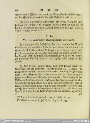 §. 14. Von denen höchsten Reichsgerichten überhaupt