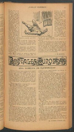 Una comedia de Clemenceau : Postales europeas
