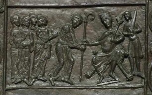 Bronzetür, Gnesen, Polen