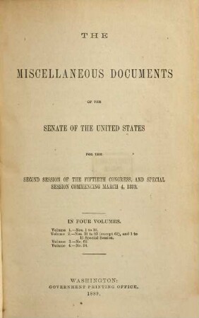 Senate documents. [401.] 1888/89, Vol. 3 = Congress 50, Sess. 2