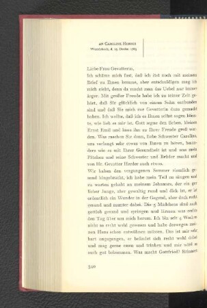 An Caroline Herder Wandsbeck, den 13. Dezember 1783