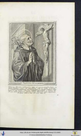 XXI. (Bildnis: S. Joannes Gualbertus) - XXX. (Bildnis: S. Guilielmus Vercellensis).