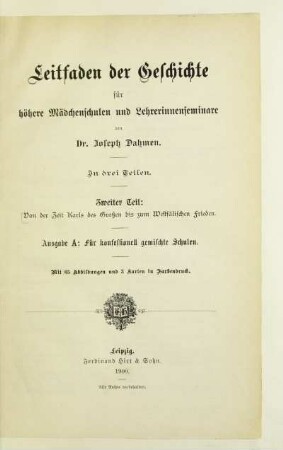 Teil 2A: Von der Zeit Karls des Großen bis zum Westfälischen Frieden