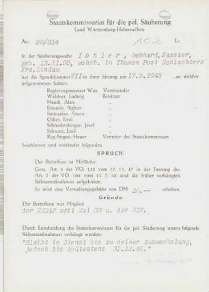 Johler, Gebhard