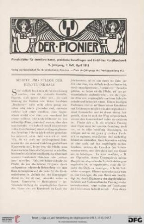 7. Heft, April 1913