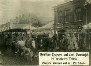 Deutsche Truppen im besetzten Minsk