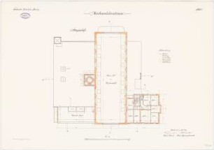 Maschinenlaboratorium der Technischen Hochschule Breslau: Grundriss 1. Obergeschoss 1:100