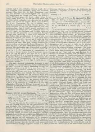 427-428 [Rezension] Cartellieri, Alexander (Hrsg.), Chronicon universale anonymi Laudunensis. Von 1154 bis zum Schluß (1219) für akademische Übungen hrsg