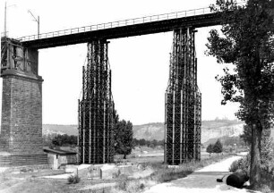 Stuttgart Münster König-Wilhelm-Viadukt Überbau Behelfsbrücke Hilfsgerüst