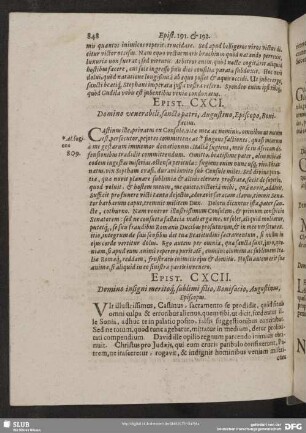 Epist. CXCII. Domino insigni meritoq[ue] sublimi filio, Bonifacio, Augustinus, Episcopus