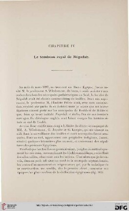 Chapitre IV: Le tombeau royal de Négadah