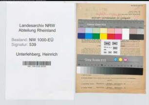 Entnazifizierung Heinrich Unterlehberg, geb. 14.02.1909 (Kaufm.Angest.)