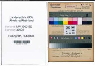 Entnazifizierung Hubertine Hellingrath, geb. 29.08.1896 (Lehrerin)