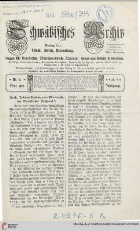 30: Johann Lacher, aus Wurzach, im Oberländer Original