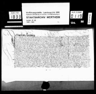 Zweitausfertigung von StAWt R-US 1548 Juni 7a.