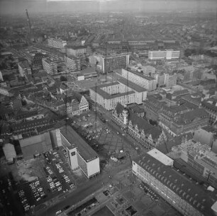 Innenstadt von Leipzig : Blick vom Markt Richtung Nordosten