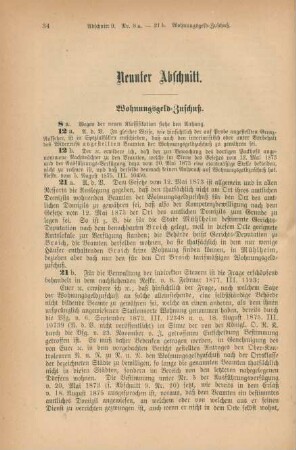 Neunter Abschnitt. Wohnungsgeld-Zuschuß