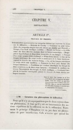 Chapitre V. Diffraction.