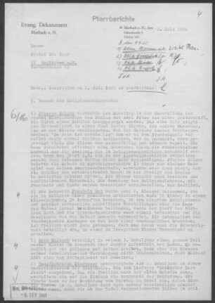 Großbottwar mit Hof und Lembach: Inspektionsbericht 1965