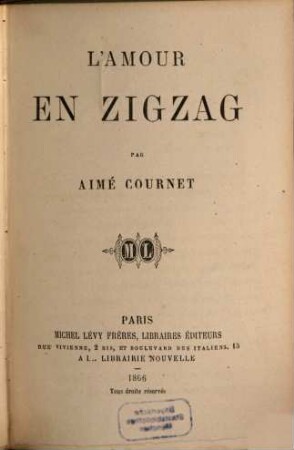 L' amour en zigzag