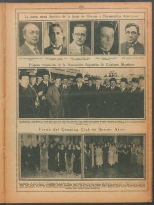 La nueva mesa directiva de la Junta de Historia y Numismática Americana