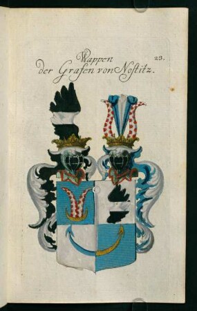 23r-23v, 23. Wappen der Grafen von Nostitz