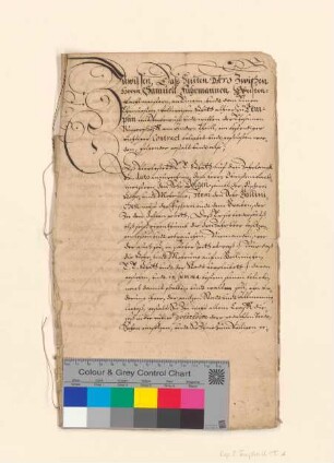 Der Rat der Stadt Templin verschreibt dem Obrist-Wachtmeister Samuel Fuhrmann für 600 Taler den Dolgensee und den Ragollinsee auf die Dauer von 3 Jahren.