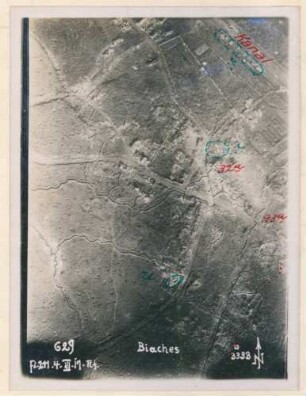 Foto der Ortschaft Biaches (Luftbild)