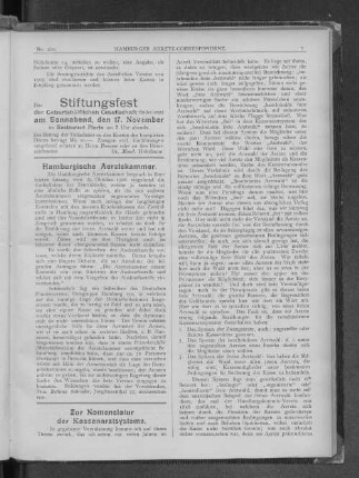 Zur Nomenclatur der Kassenarztsysteme.