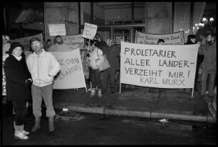 Montagsdemonstration am Gewandhaus-Platz, Leipzig