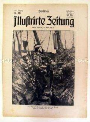 Illustrierte Wochenzeitschrift "Berliner Illustrirte Zeitung" u.a. zur Rede des Reichskanzlers zur Kriegslage und zur Flüchtlingshilfe in Österreich