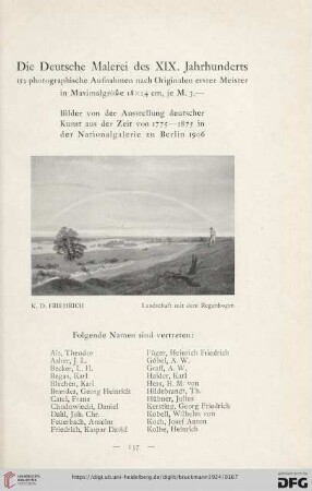 Die Deutsche Malerei des XIX. Jahrhunderts