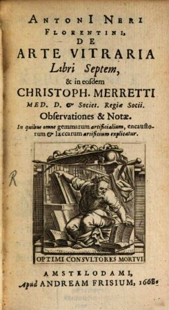 Antonii Neri De arte vitraria : libri septem