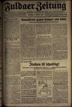 Ausgabe vom Dienstag, den 08. Oktober 1935.