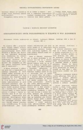43: Szesnastowieczny dwór Podlodowskich w Żukowie w woj. radomskim