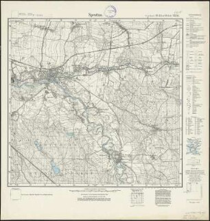 Meßtischblatt 2554 : Sprottau, 1933 Sprottau