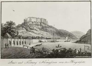 Stadt und Festung Königstein von der Morgenseite