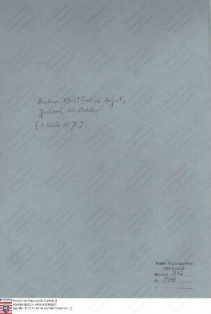 Buchner, K[arl Friedrich August], Justizrat und Schriftsteller