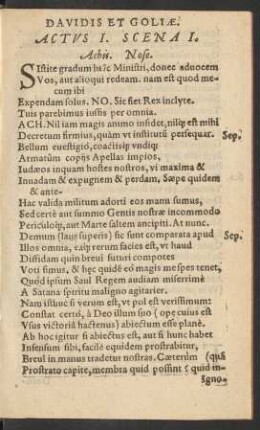 Monomachia Davidis Et Goliae.