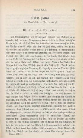 405-418 Blasius Pascal : ein Charakterbild (Fortsetzung)