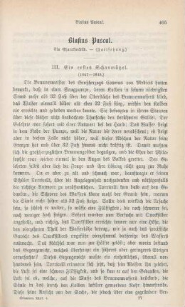 405-418 Blasius Pascal : ein Charakterbild (Fortsetzung)