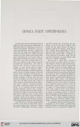 Cronaca d'arte contemporanea