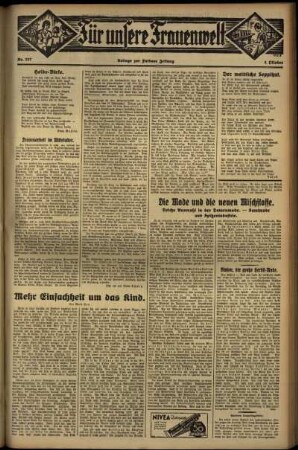Zweite Ausgabe vom Donnerstag, den 04. Oktober 1934.