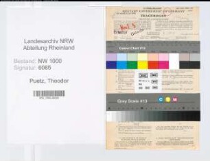 Entnazifizierung Theodor Puetz, geb. 22.03.1884 (Finanzsekretaer)