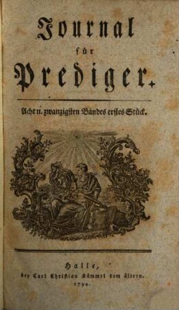 Journal für Prediger. 28. 1794
