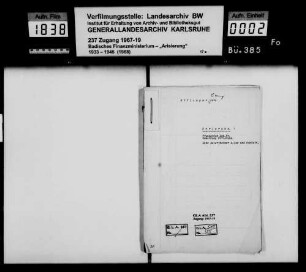 Ettlinger, Sara Witwe Berlin Käufer: Oberingenieur Daniel Lichti Karlsruhe Lagerbuch-Nr. 3484/3 Karlsruhe