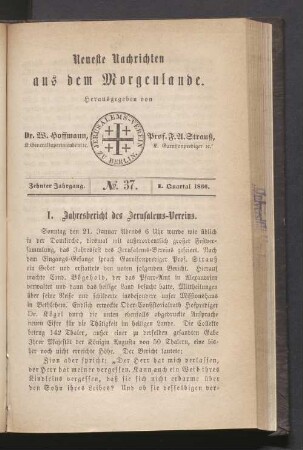 N°. 37. I. Quartal 1866