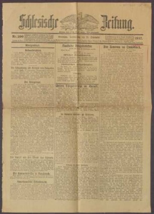 Ausgabe von "Schlesische Zeitung", Breslau
